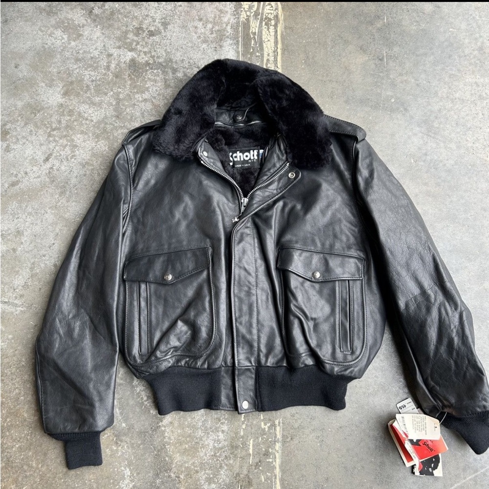 Schott Leather Bomber Jacket